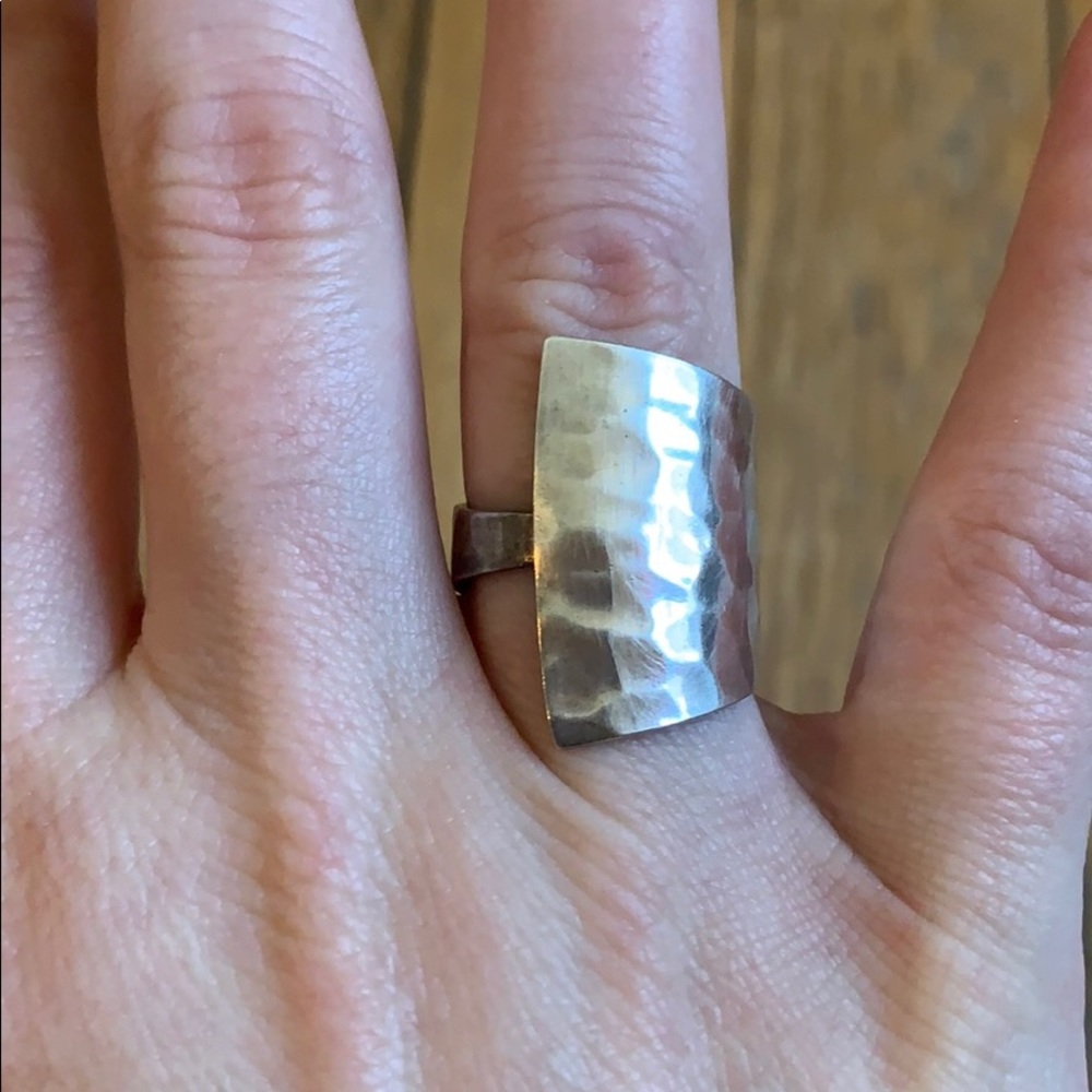 Hammered Silver Ring - image 4